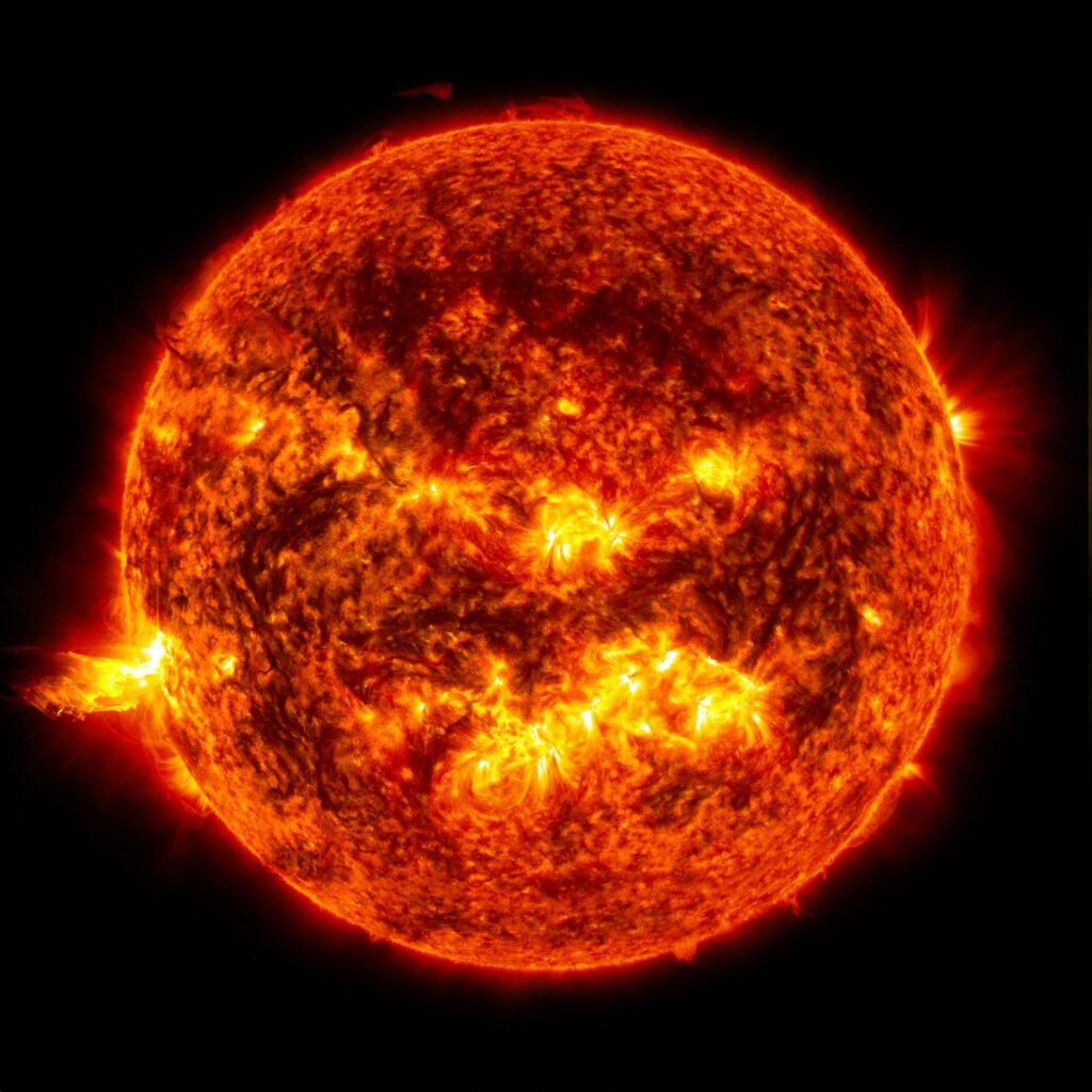 An image of the sun of our solar system