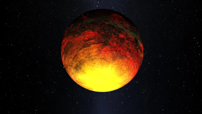 Artist's concept of Kepler-10b exoplanet
