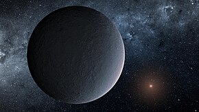 An artist illustration of OGLE-2016-BLG-1928 exoplanet 