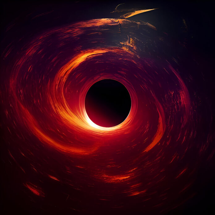 red giant black hole