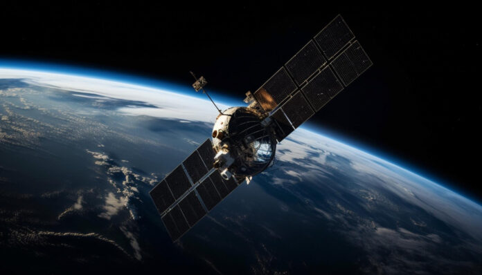 satellites orbiting earth